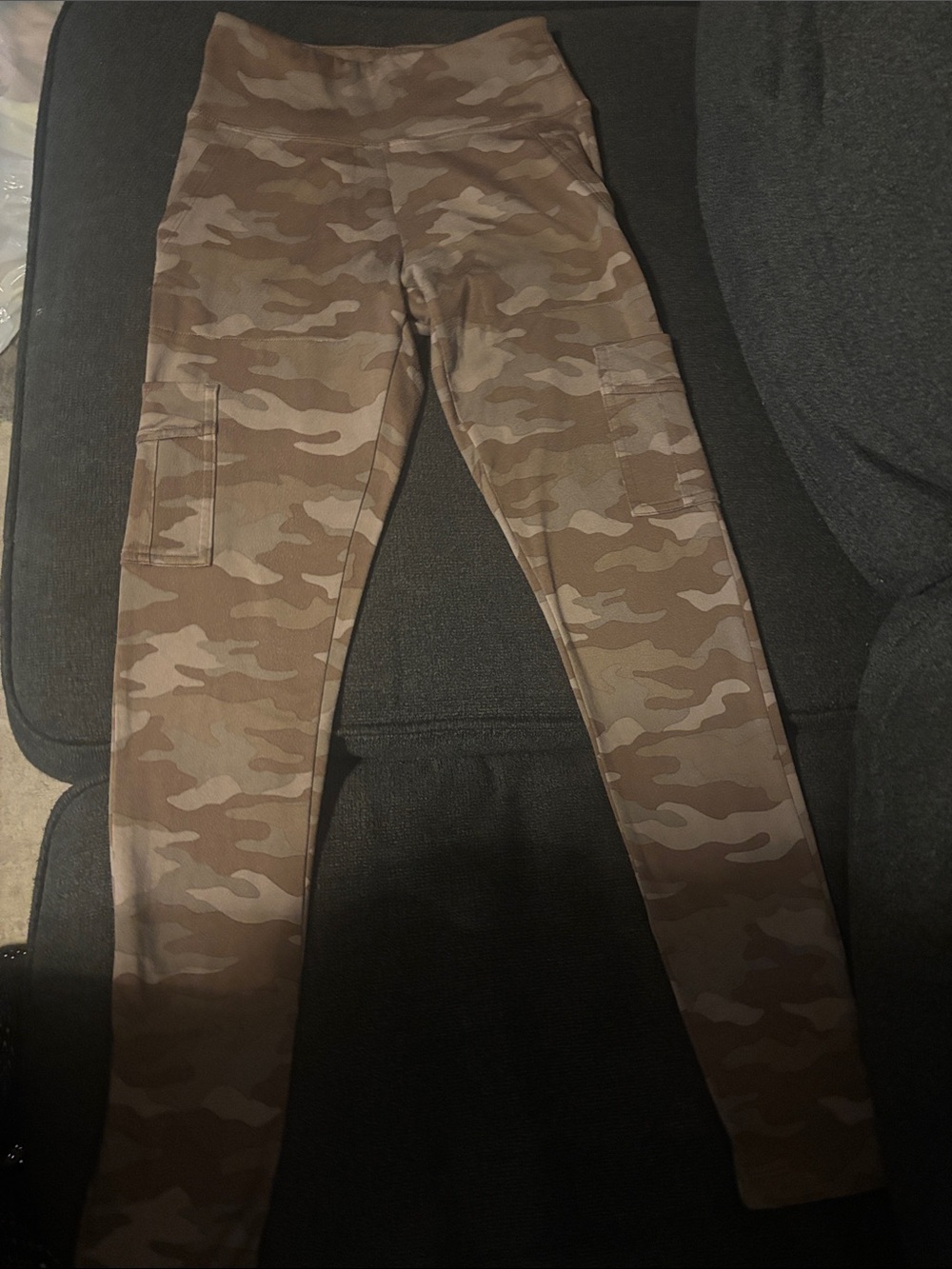 PINK Victoria's Secret Brown Camo Cargo Leggings